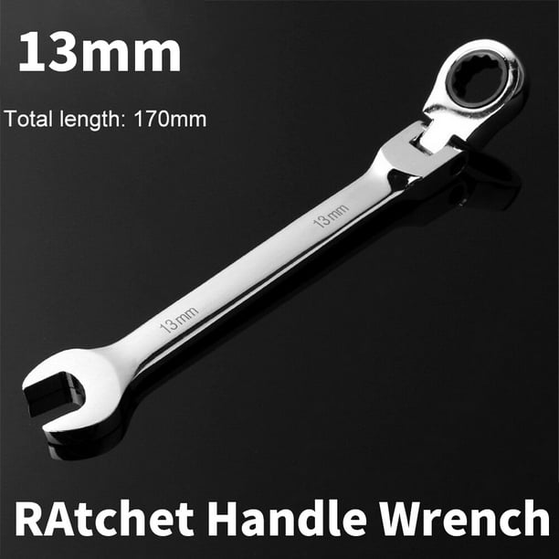 Both SAE and Metric Chrome Vanadium Steel Hand Combination Ratchet Set of Wrench Piece Flex-Head Ratcheting Wrench Set 22